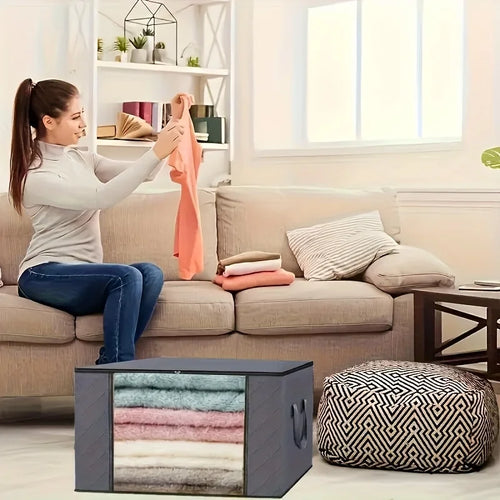 3 Large Capacity Storage Bags for Quilts and Clothes, Moving Packing Bags, Essential Clothes Storage Boxes