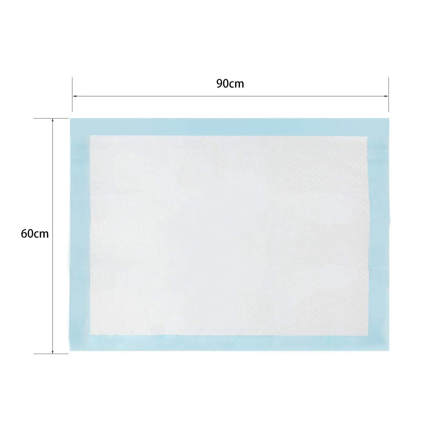 Nobleza Welpen-Trainingsunterlagen 60x90 cm, 20 Stück, hochsaugfähig, auslaufsicher, Weiß/Blau