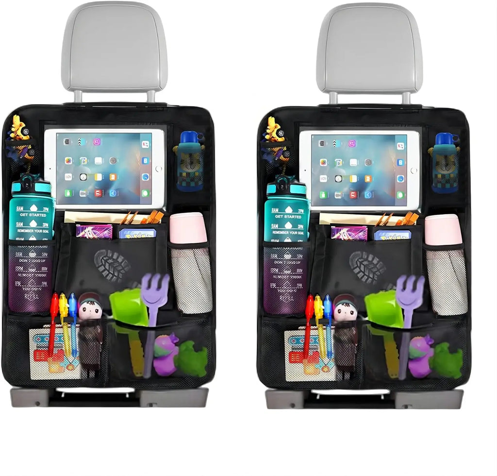 2er Set Auto Rücksitz Organizer – Multifunktionale Tasche für Innenraum Aufbewahrung