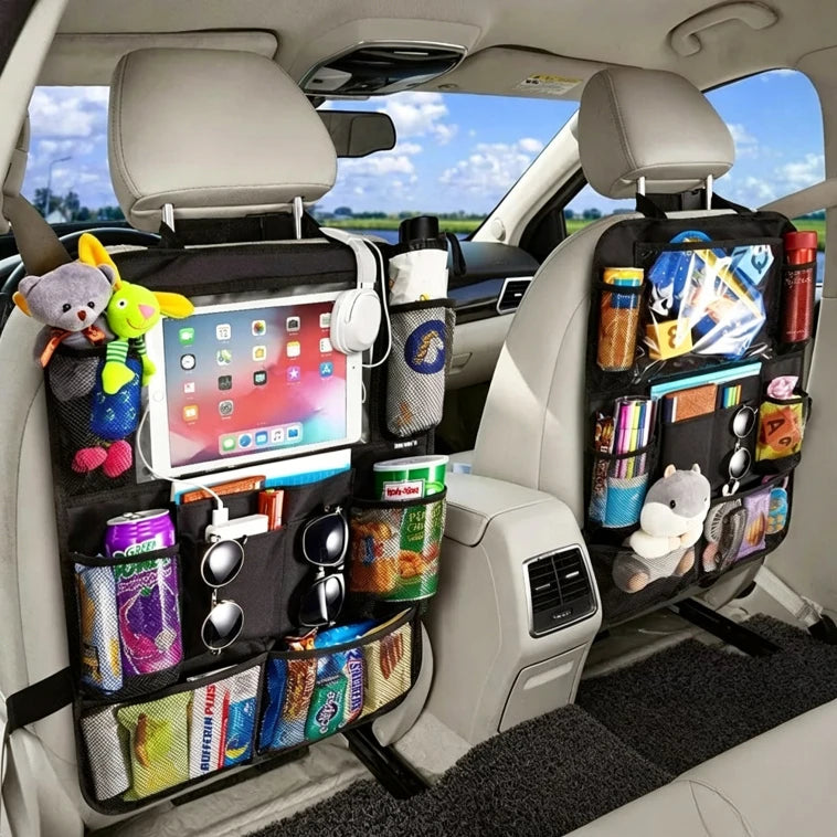2er Set Auto Rücksitz Organizer – Multifunktionale Tasche für Innenraum Aufbewahrung