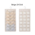 1pc Hanging Organizer, Non-Woven Storage Bag, Double Side Cloth Hanging Shelf, Door Rear Socks Bra Underwear Bag