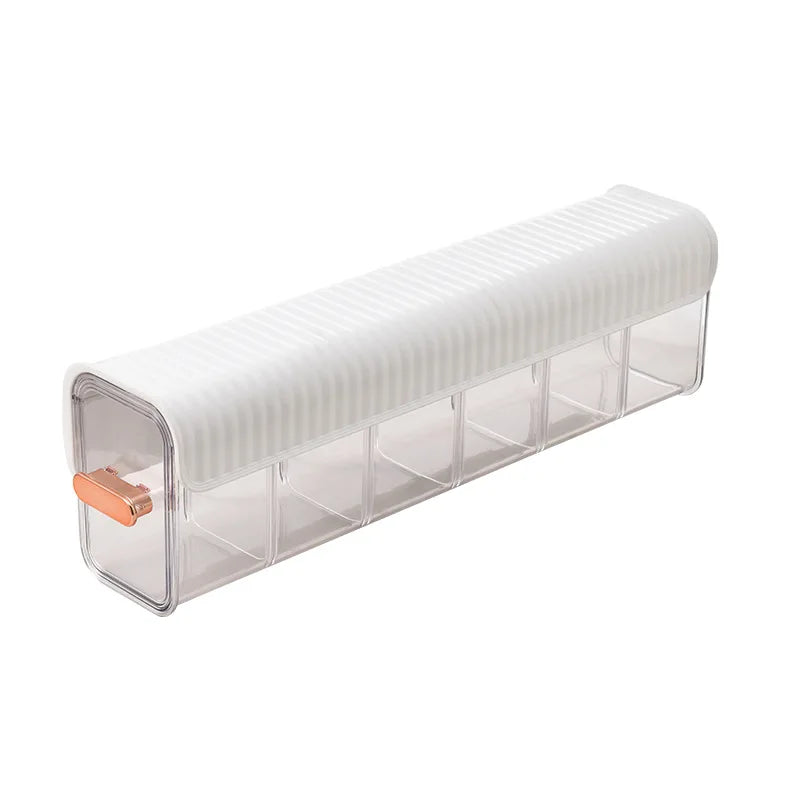 Socks Underwear Wall Mount Drawer Organizer, Switchable 6 Cell Drawer Acrylic Organizers Self-Adhesive Anti Dust Storage Boxes