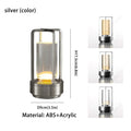 Rechargeable Wireless Table Lamp LED Touch Sensor Desktop Night Light Reading Lamp for Restaurant Hotel Bar Bedroom Decor Light