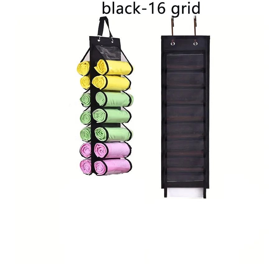 Pants Storage Bag, Hanging Hanger Can Hold 16 Pairs of Tight Pants or Shirt Jeans, Foldable Hanging Bag