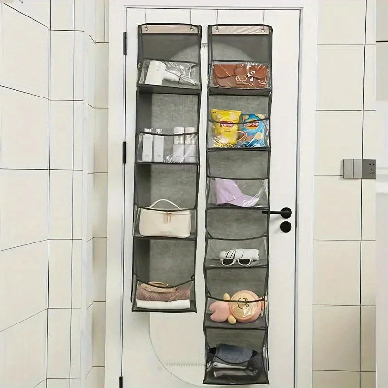 4/6 Layer Hanging Organizer Behind The Door Storage Bags For Clothes Miscellaneous Closet Bedroom Dorm Storage Hanger Rack