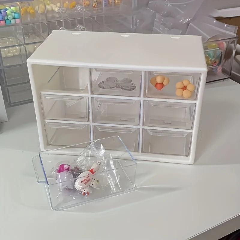 Transparente Schubladenbox für Kleinteile, Schmuck & Make-up