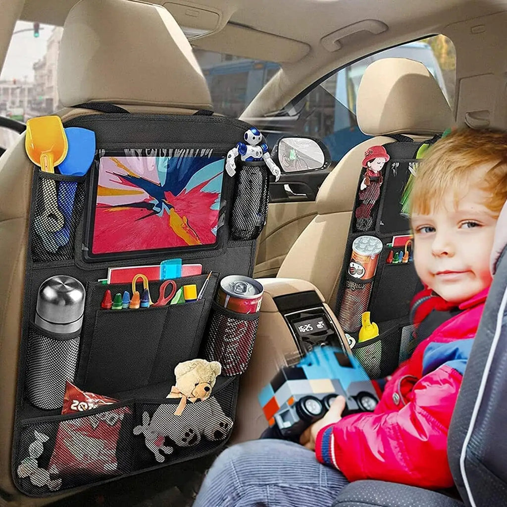 2er Set Auto Rücksitz Organizer – Multifunktionale Tasche für Innenraum Aufbewahrung