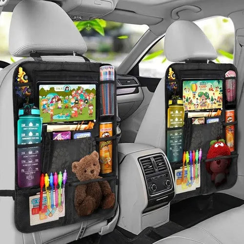 2er Set Auto Rücksitz Organizer – Multifunktionale Tasche für Innenraum Aufbewahrung