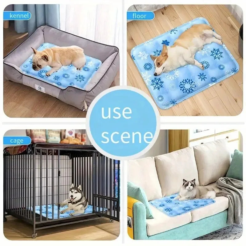 Selbstkühlende Haustiermatte – Tragbare Kühlmatte für kleine und große Hunde